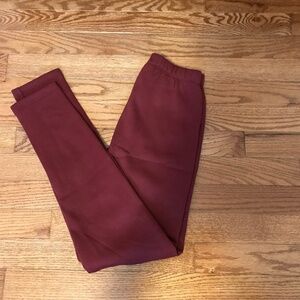 GAP kids maroon Cozy Lined Leggings size 12